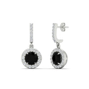 diamond-drop-halo-solitaire-round-cut-earrings-with-black-diamond-in-white-gold-FD-EAR11129ROGBLACK-NL-WG